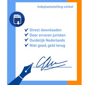 Indeplaatsstelling winkel