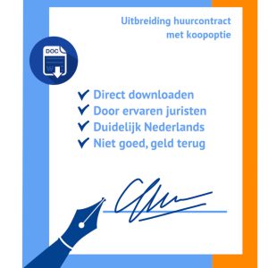 Uitbreiding huurcontract met koopoptie