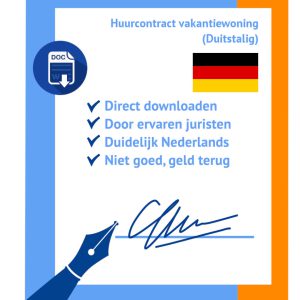 Huurcontract vakantiewoning duitstalig