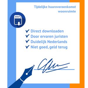 Tijdelijke huurovereenkomst woonruimte